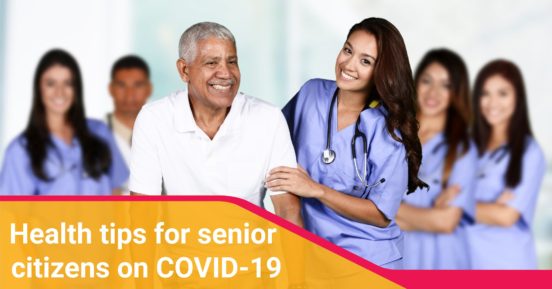 Health tips for senior citizens on COVID-19