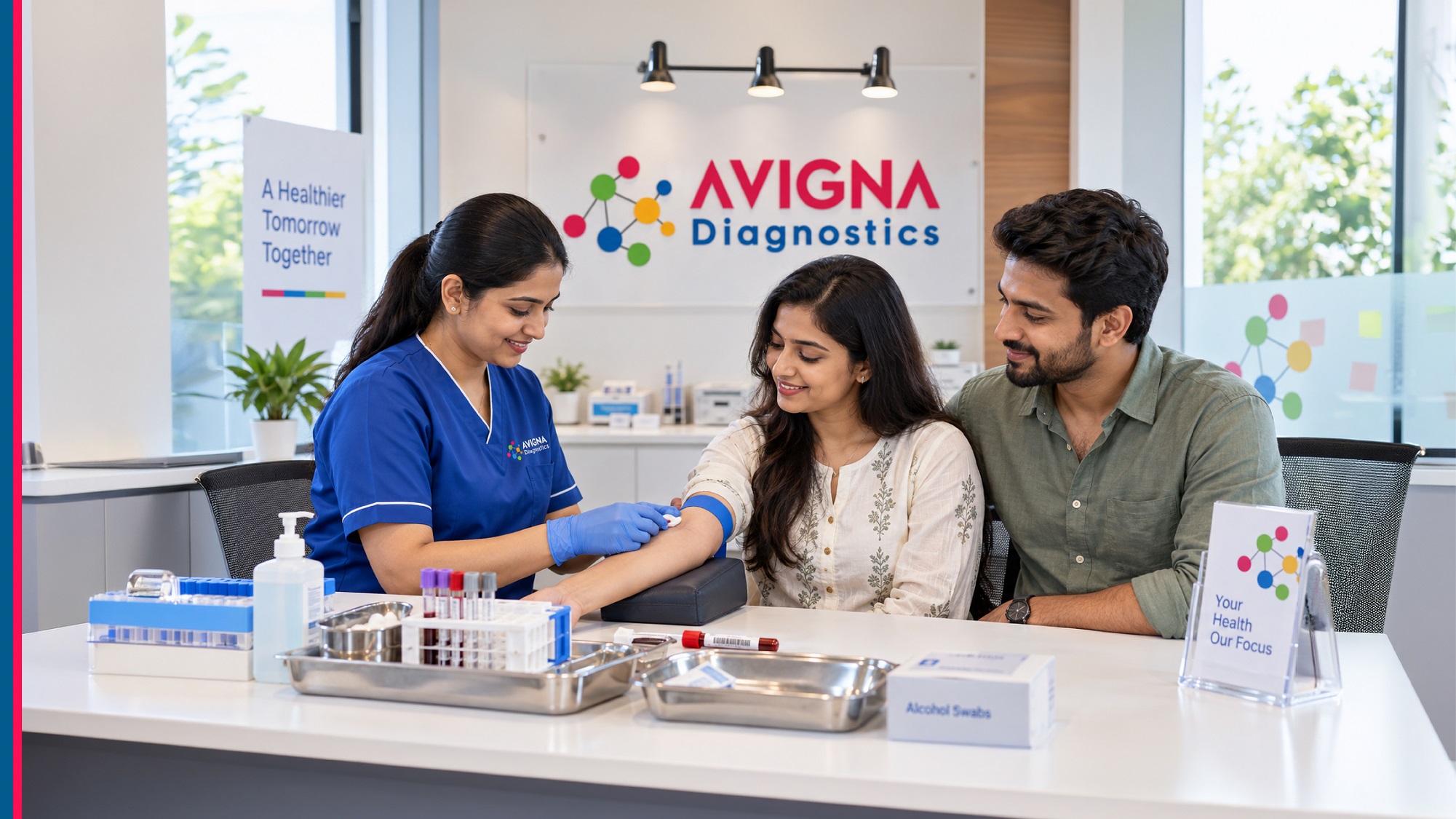 Carrier screening detects variants linked to inherited conditions like thalassaemia and cystic fibrosis.